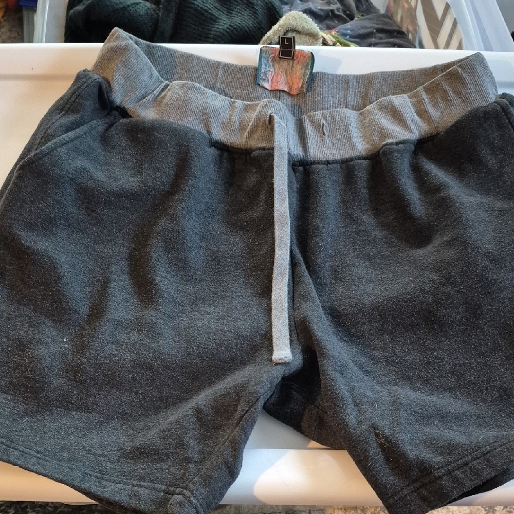 Mens Gray Casual Shorts